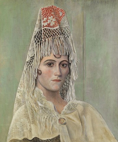 П. Пикассо. Ольга в мантилье. 1917 год П. Пикассо. Ольга в мантилье. 1917 год